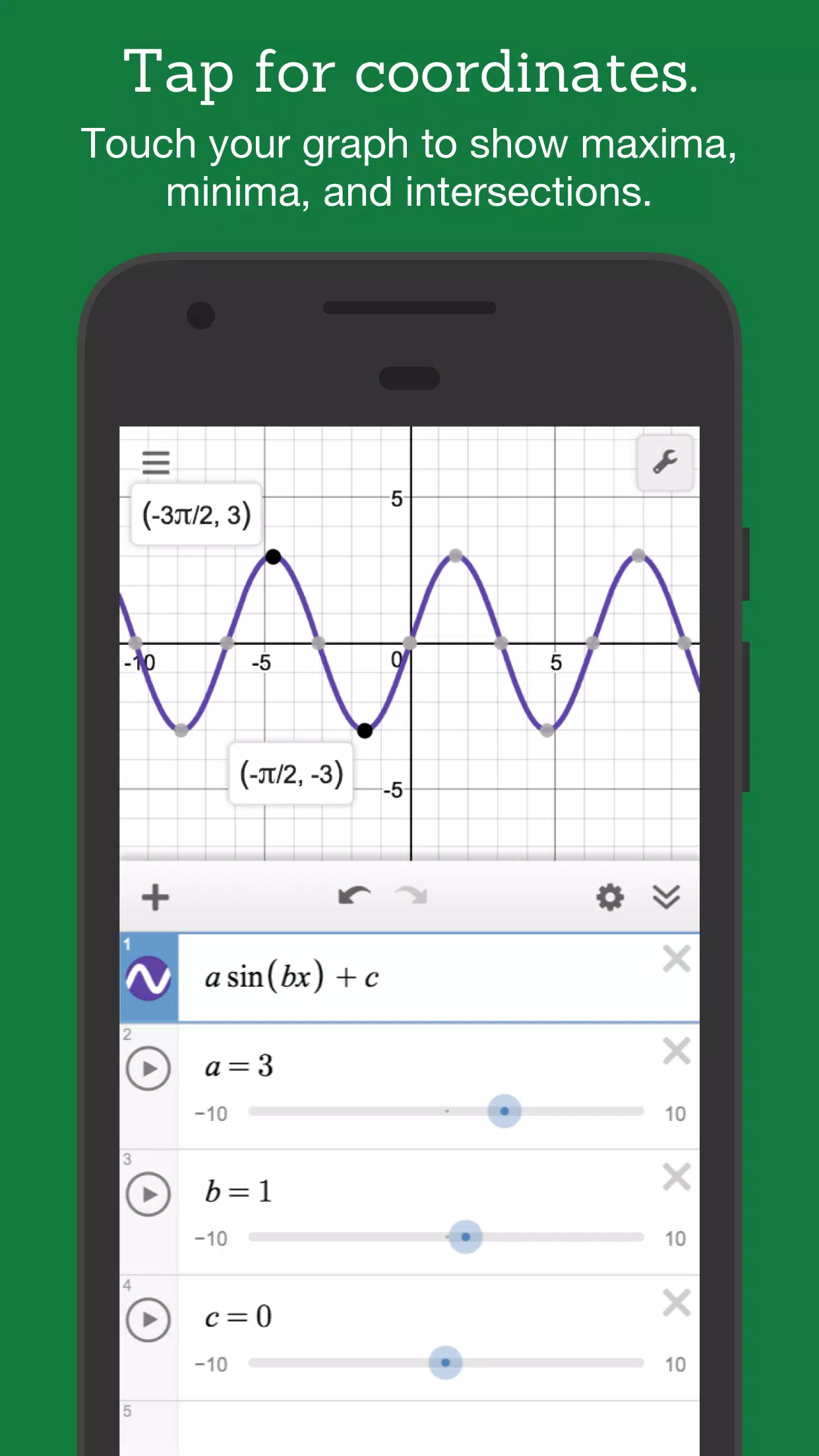Schermata Desmos 3