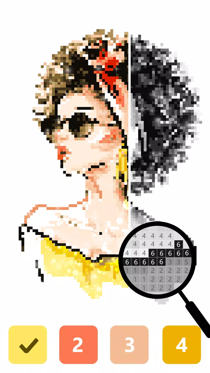 Pix123——数字填色，像素艺术放松绘画应用截图第3张