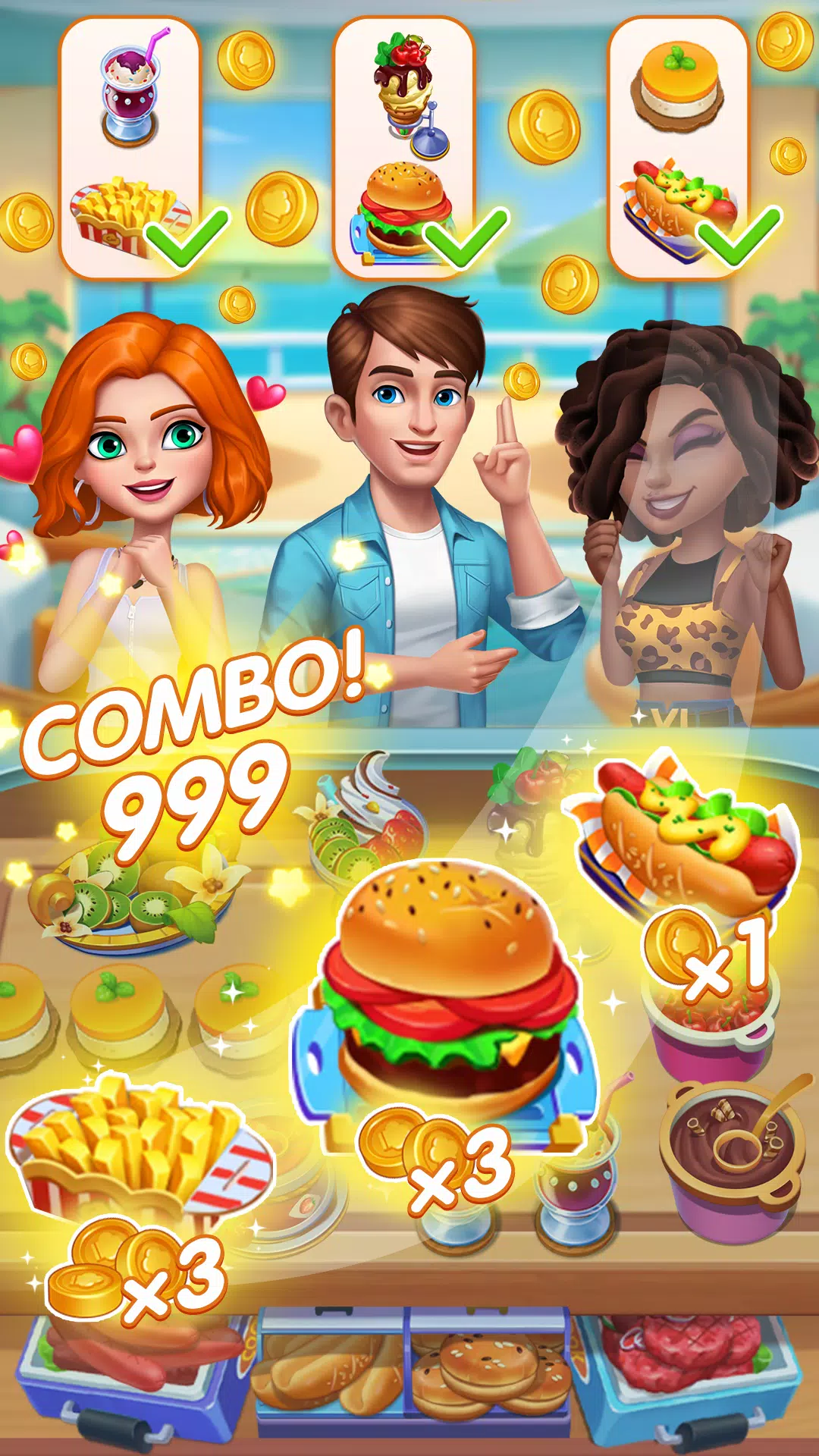 Cooking World® Restaurant Game ဖန်သားပြင်ဓာတ်ပုံ 3