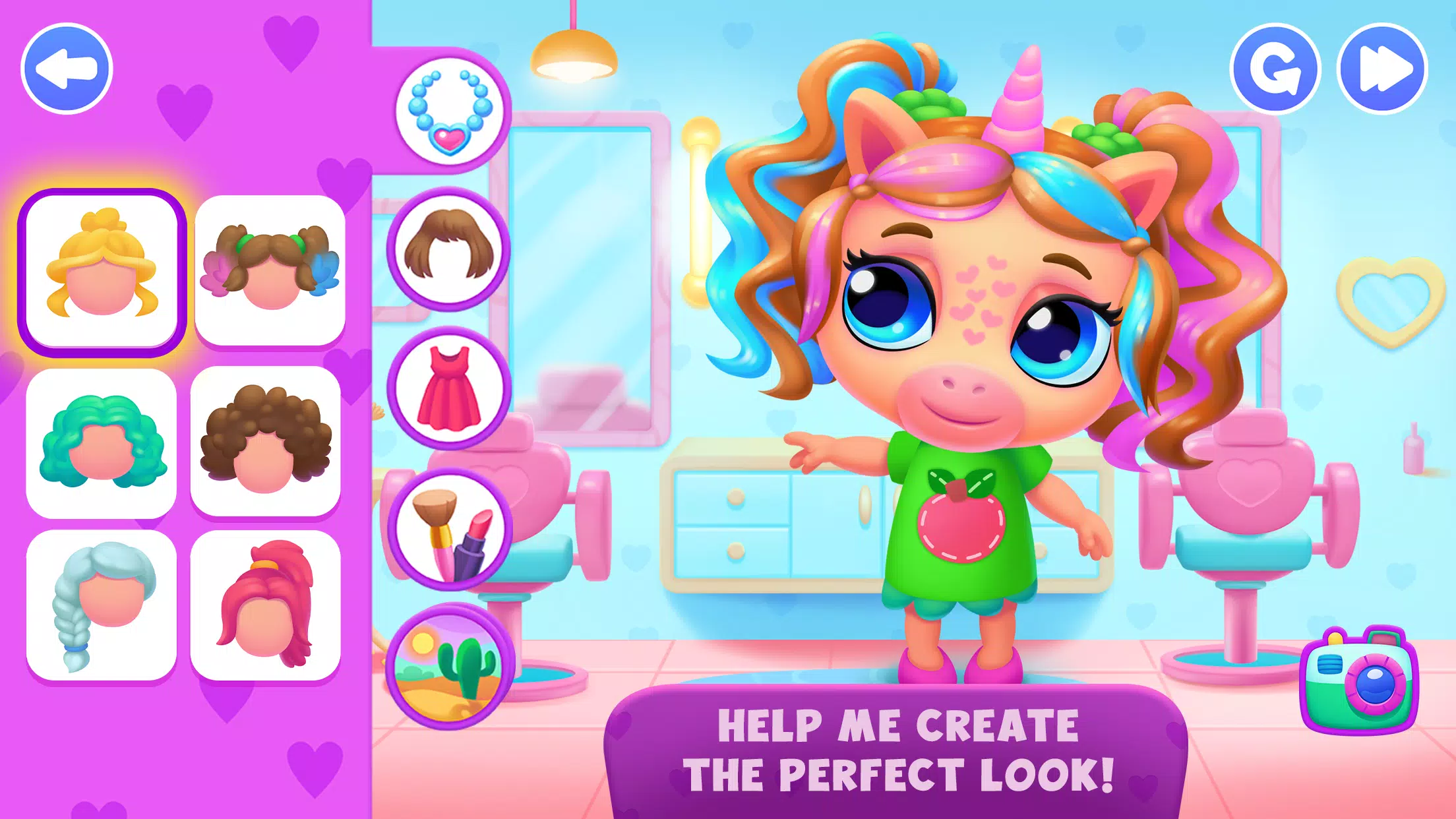 Unicorn Dress up games kids Zrzut ekranu 0