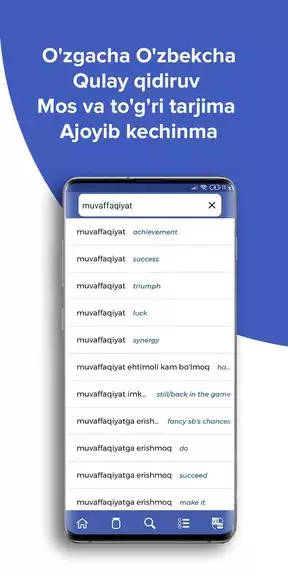 Wisdom EnglishUzbek dictionary Tangkapan skrin 3