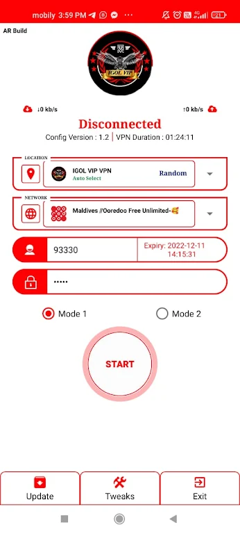 IGOL VIP - VPN Ekran Görüntüsü 1