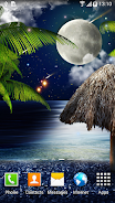 Tropical Night Live Wallpaper ภาพหน้าจอ 0