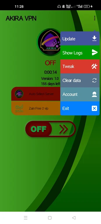 AKIRA VPN Captura de pantalla 0