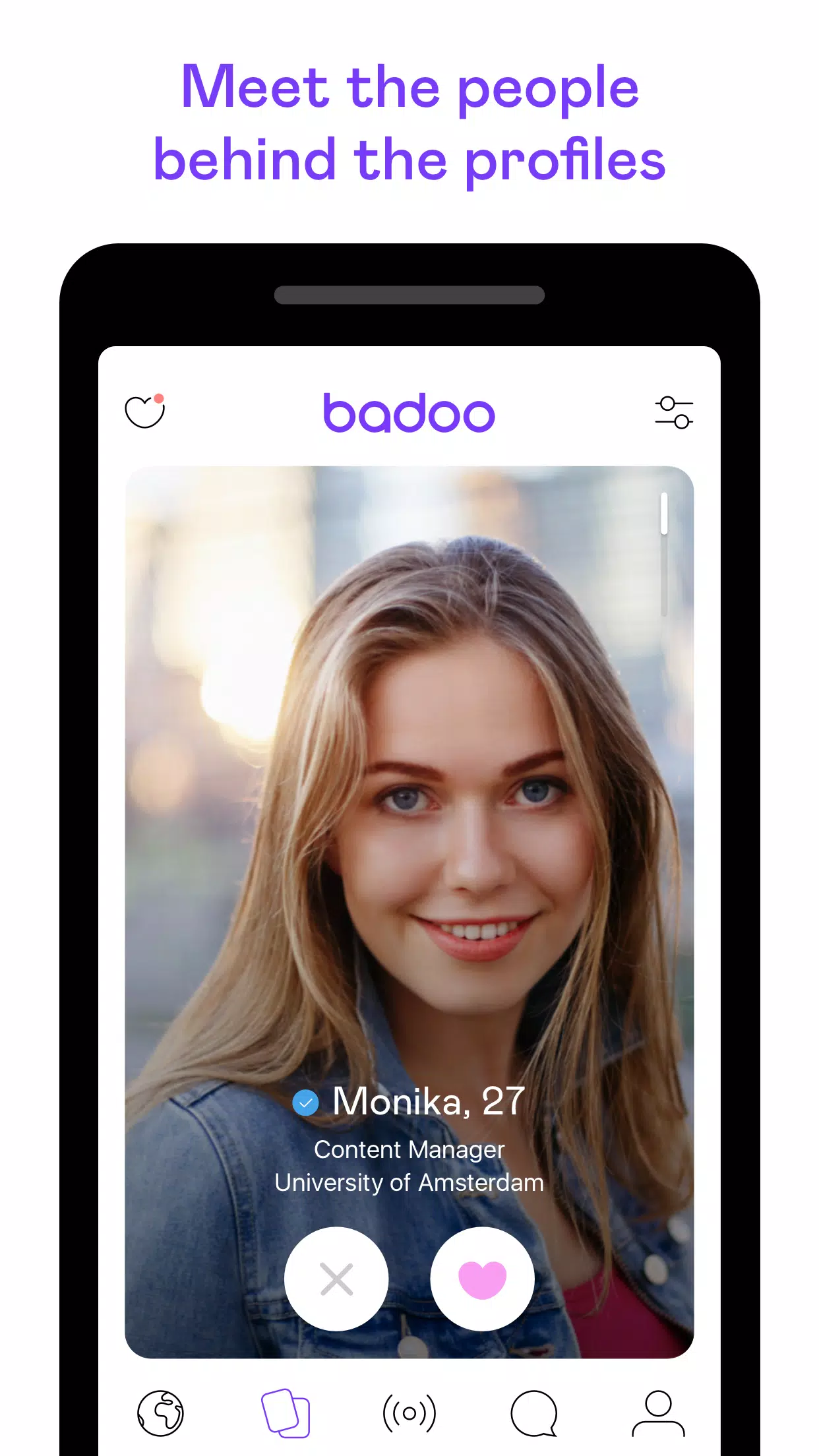 Badoo Lite: Ligar, app citas Captura de pantalla 1