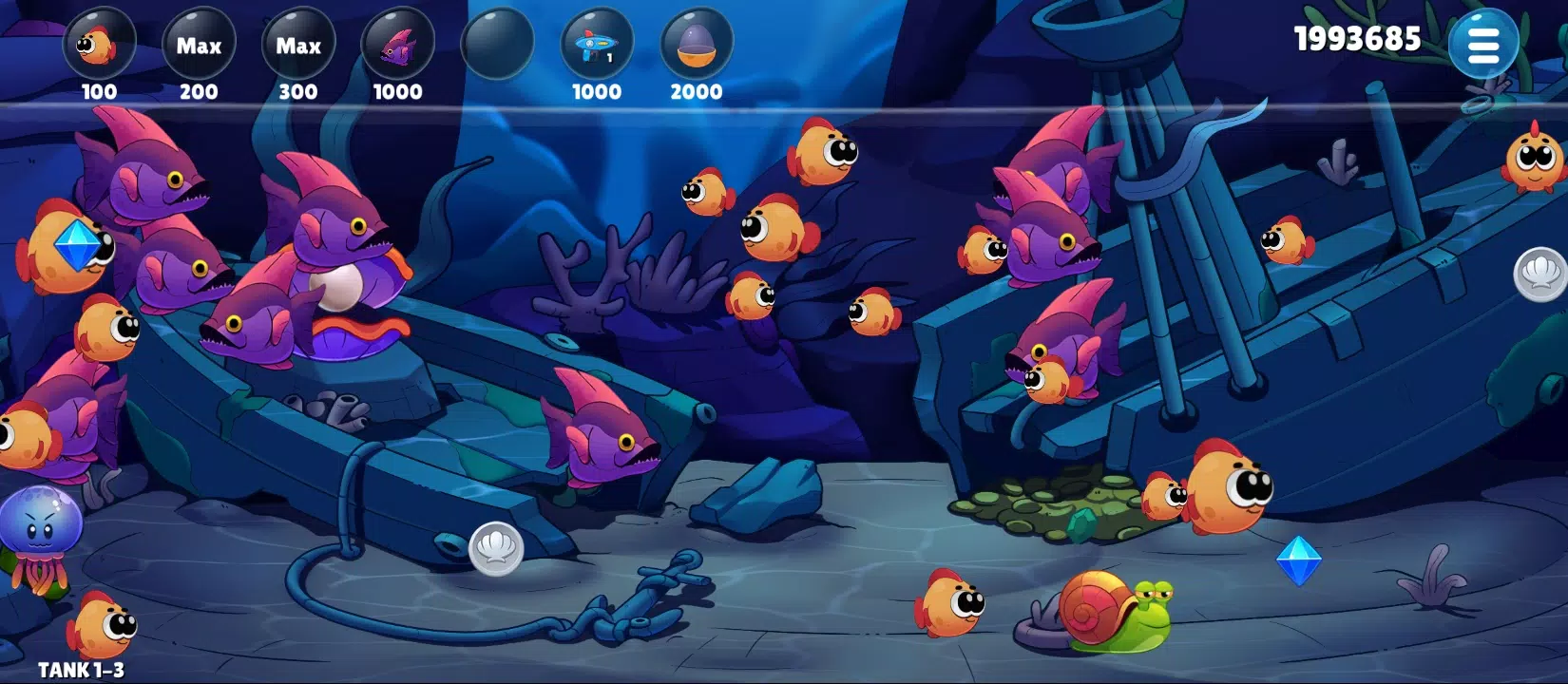 Insaniquarium Deluxe Evolution Ảnh chụp màn hình 0