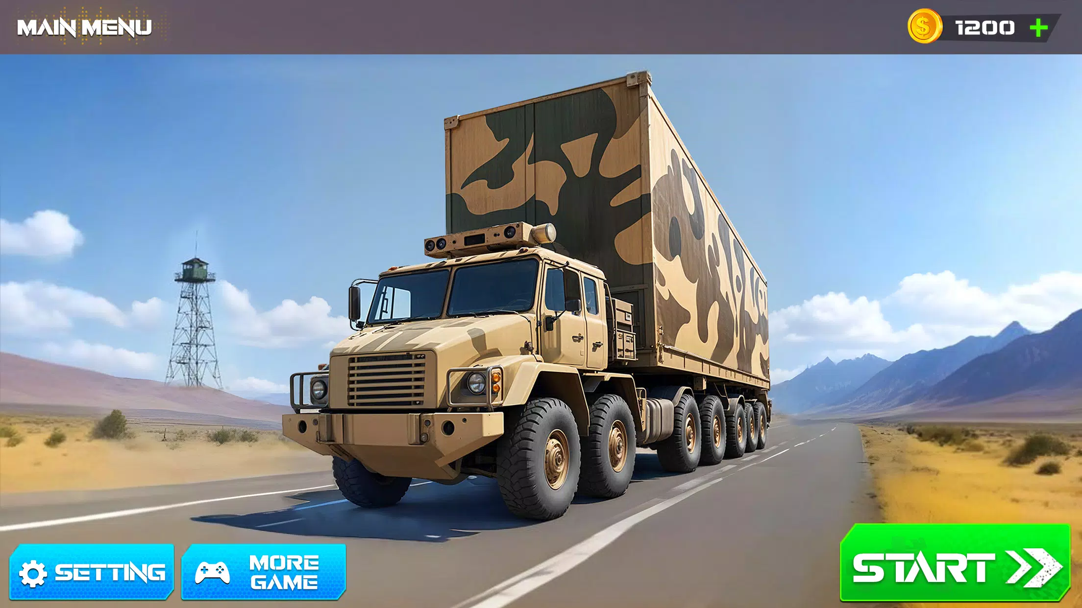 Army Cargo Truck Driving Games Captura de pantalla 0