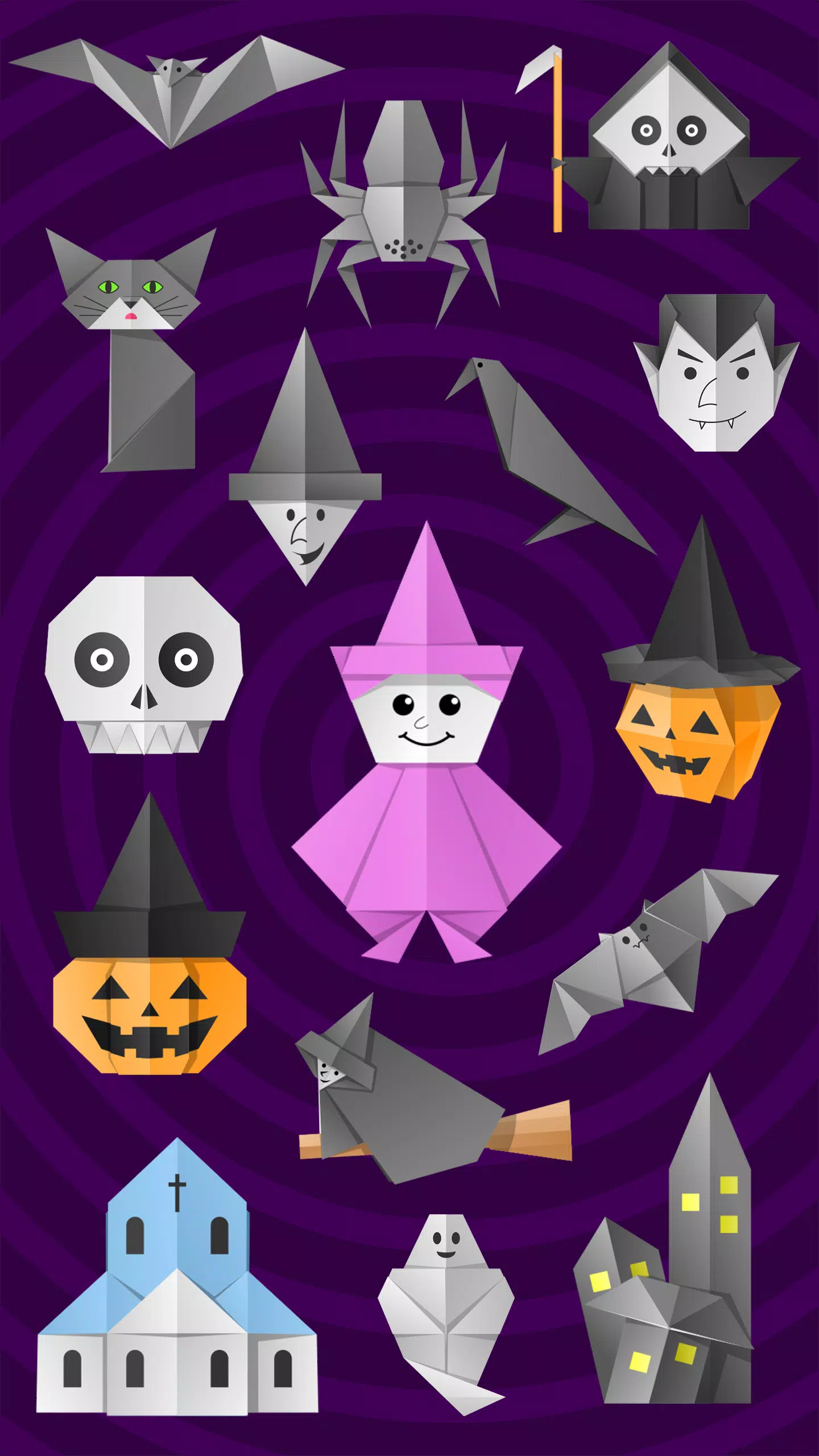 Origami Halloween Скриншот 0