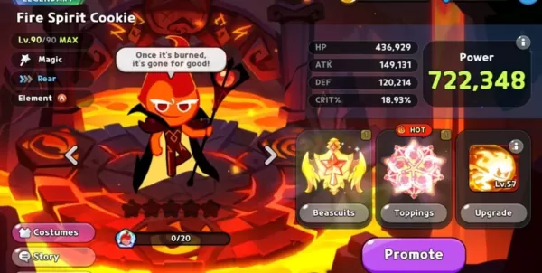 Fire Spirit Cookie: PvE Strategy and Build Guide for CookieRun Kingdom