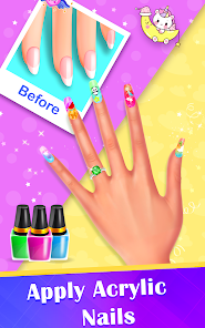 Nail polish game nail art Captura de pantalla 2