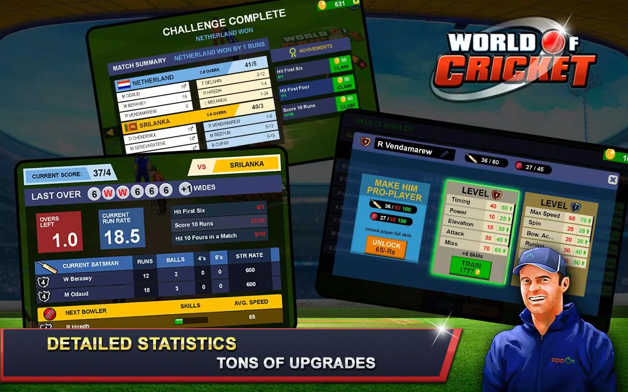 Schermata World of Cricket :Championship 3