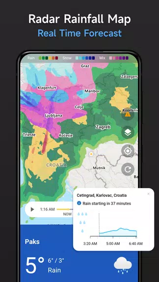 Live Weather & Radar Map Captura de pantalla 3