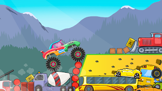 Kids Monster Truck Racing Game Tangkapan skrin 1