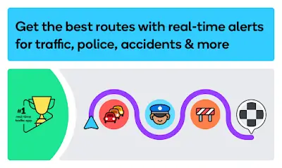 Waze Navigation & Live Traffic 스크린샷 0