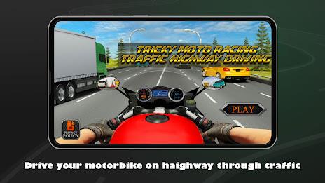 Tricky Moto Highway Driving स्क्रीनशॉट 0