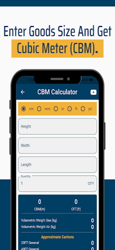 Schermata CBM Calculator 0