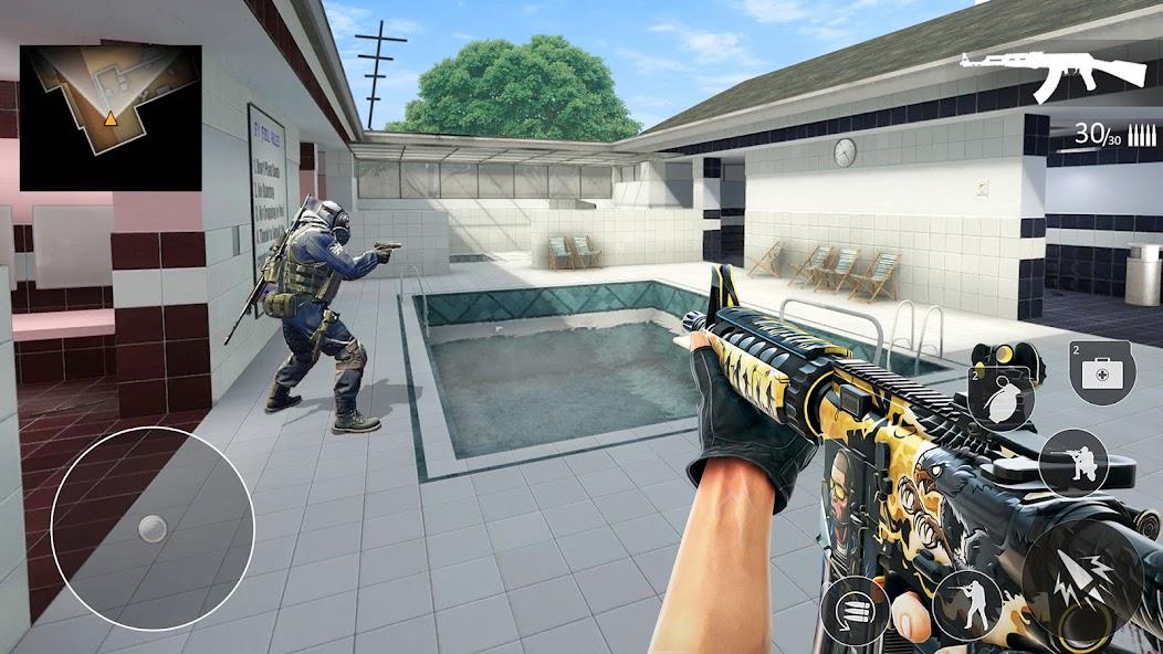 Anti Terrorist Shooting Games Mod Ảnh chụp màn hình 1