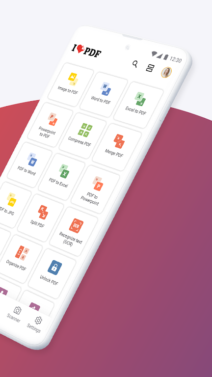iLovePDF - PDF 编辑器 和 扫描器應用截圖第1張