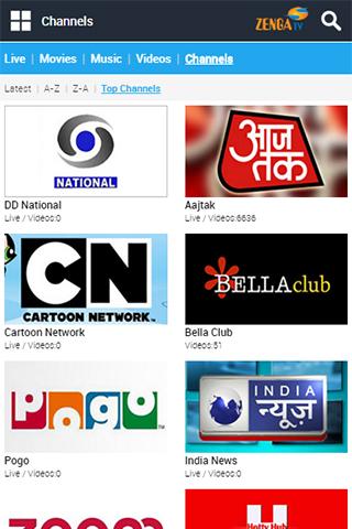 ZengaTV Mobile TV Live TV Ekran Görüntüsü 1