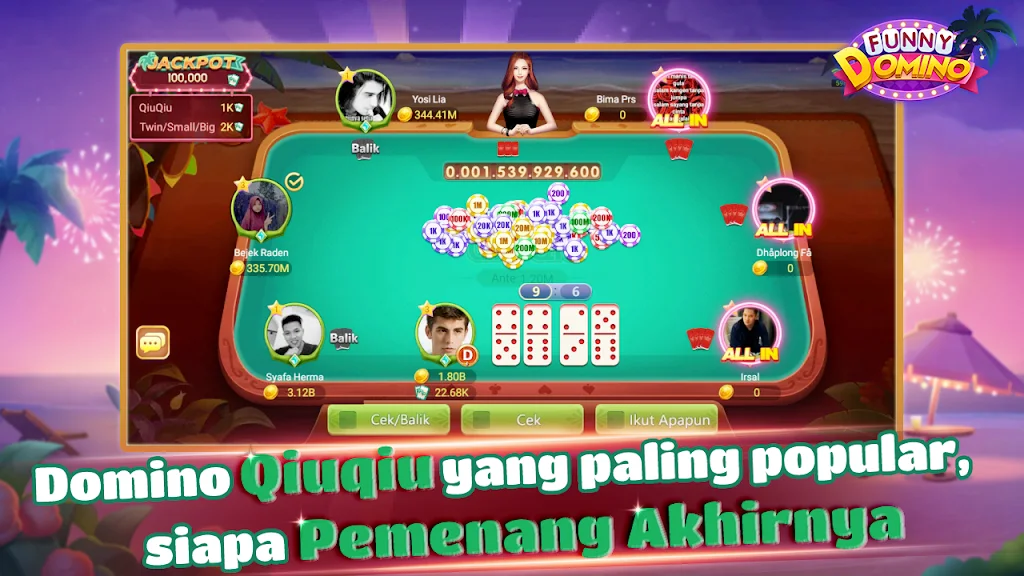 Funny Domino:Gaple QiuQiu スクリーンショット 2