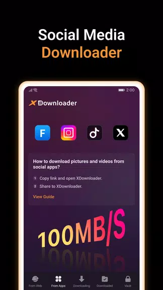X Video Downloader & Player应用截图第1张
