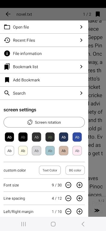 Readbook - Text Viewer應用截圖第1張