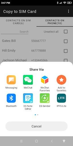 Copy to SIM Card Скриншот 2
