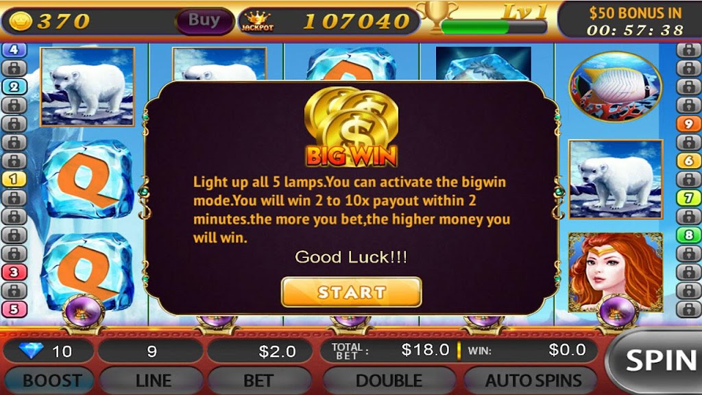 Slots Arctic:Free Slot Machine Schermafbeelding 3