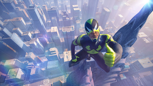 Rope Frog Ninja Hero Car Vegas Ekran Görüntüsü 0