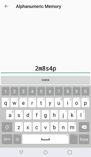 Alphanumeric Memory应用截图第2张