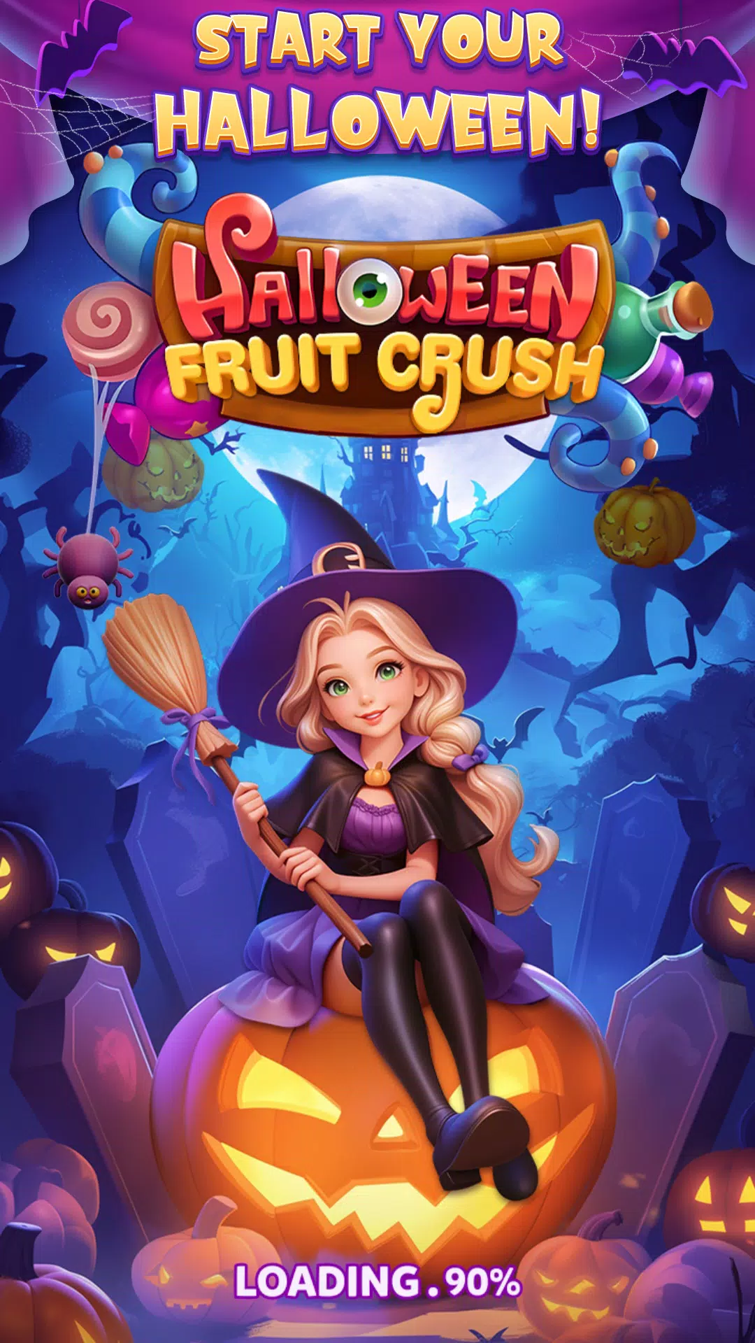 Halloween Fruit Crush Capture d'écran 0