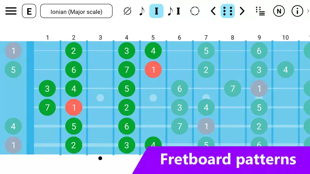 Guitar Fretboard: Scales Capture d'écran 1