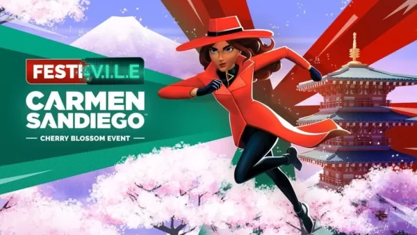 Carmen Sandiego celebra il 40 ° anniversario risolvendo i crimini al Giappone Cherry Blossom Festival