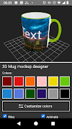 3D Mug Mockup Designer स्क्रीनशॉट 0