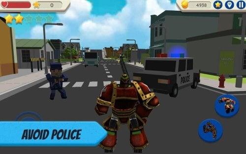 Robot Hero: City Simulator 3D Ekran Görüntüsü 1