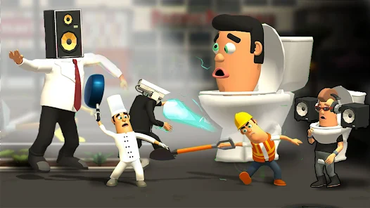 War job: Skbidi toilet Battle Captura de tela 1