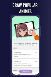 Learn To Draw Anime App 스크린샷 1