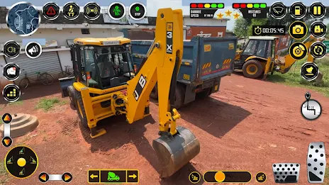 Snow Excavator Construction 3D Tangkapan skrin 1