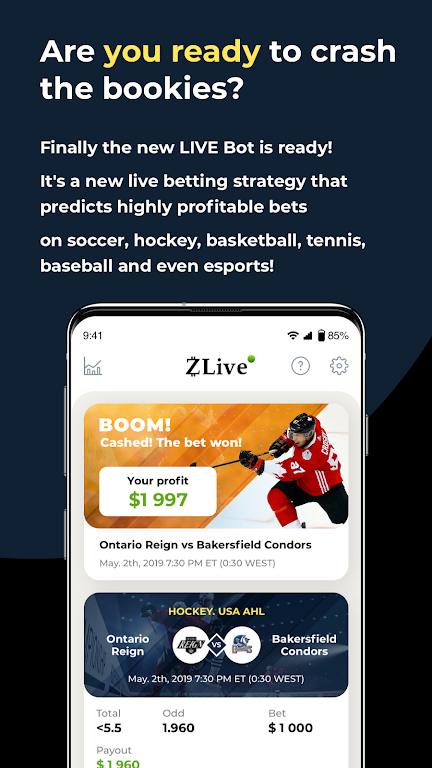 Live Bet Zlive Capture d'écran 2