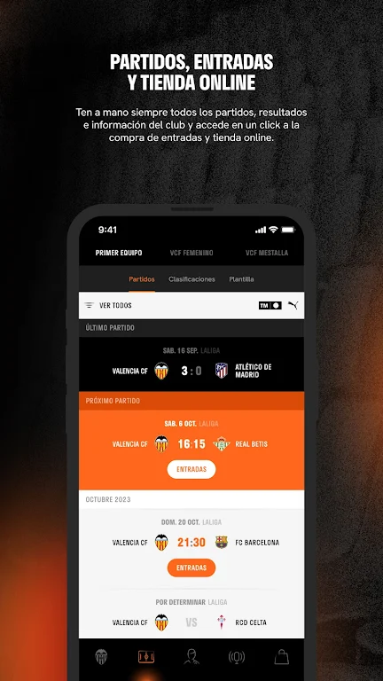 Valencia CF - Official App Скриншот 2