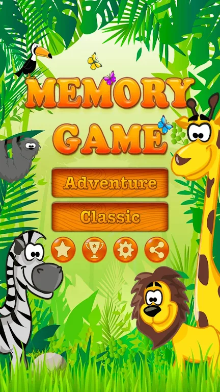 Memory Game Animals ဖန်သားပြင်ဓာတ်ပုံ 0