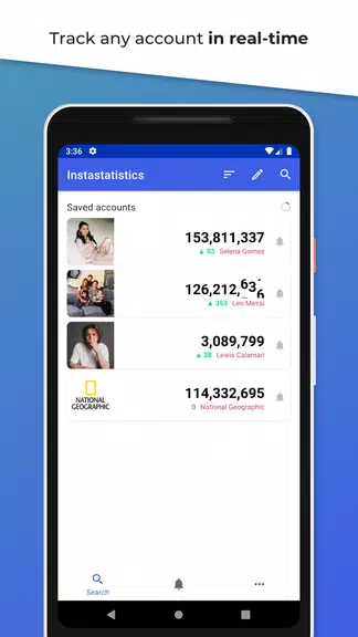 Instastatistics - Live Followe Ekran Görüntüsü 0
