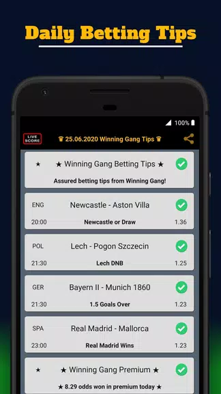 Winning Gang Betting Tips Скриншот 0