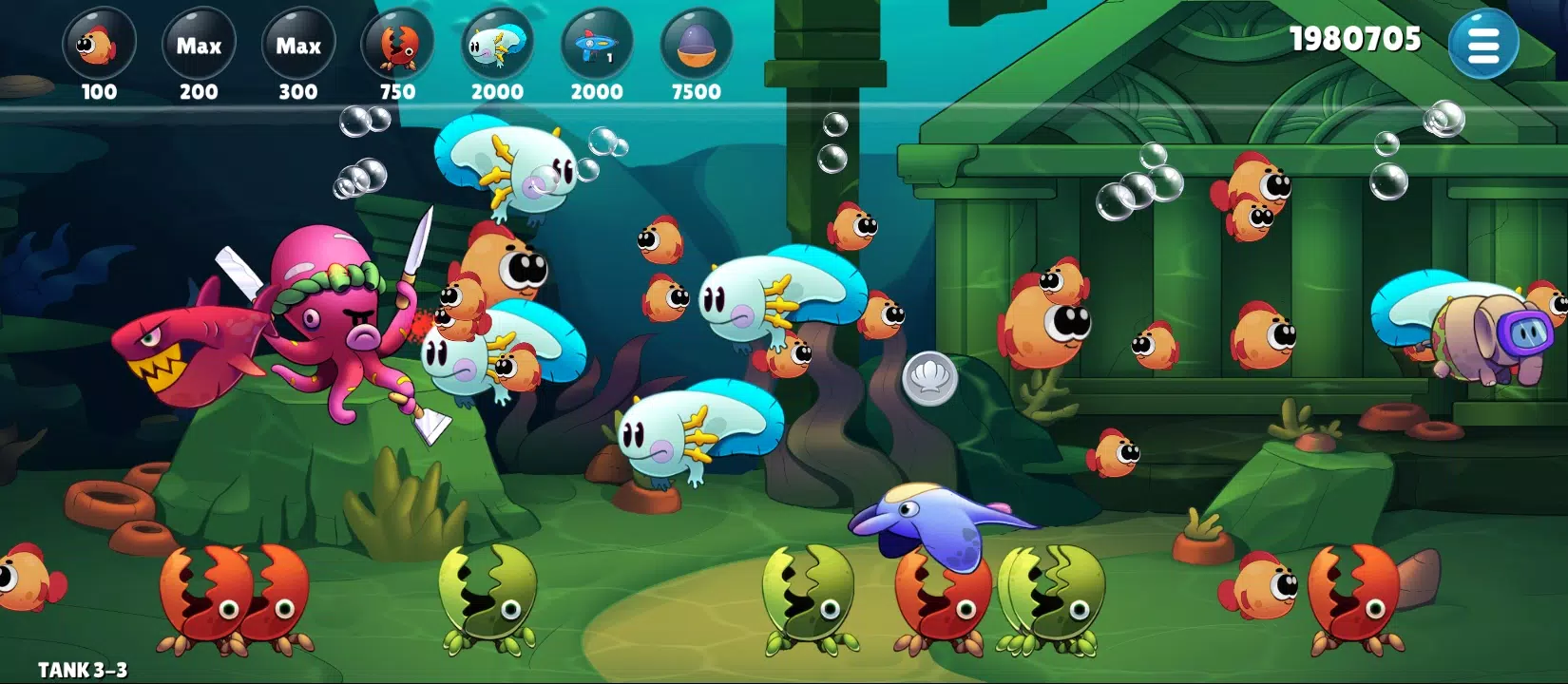 Insaniquarium Deluxe Evolution Ảnh chụp màn hình 2