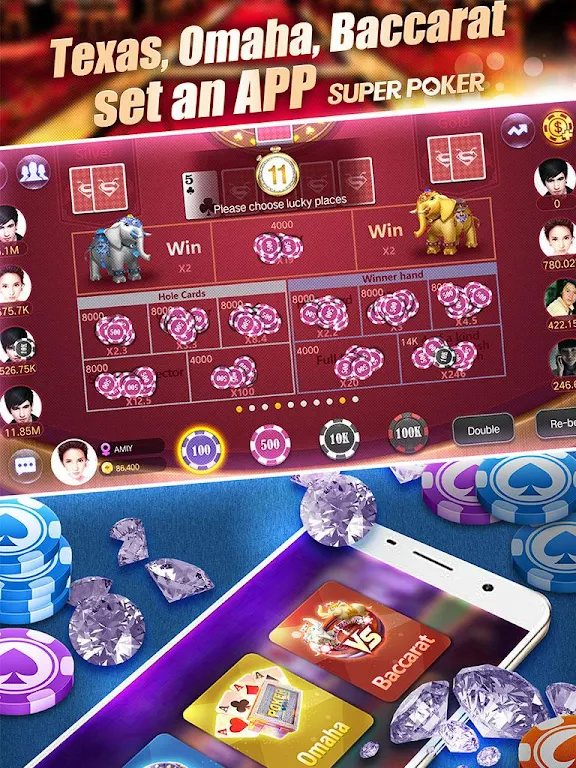 Super Texas Poker--Best Free Texas Hold'em poker スクリーンショット 1