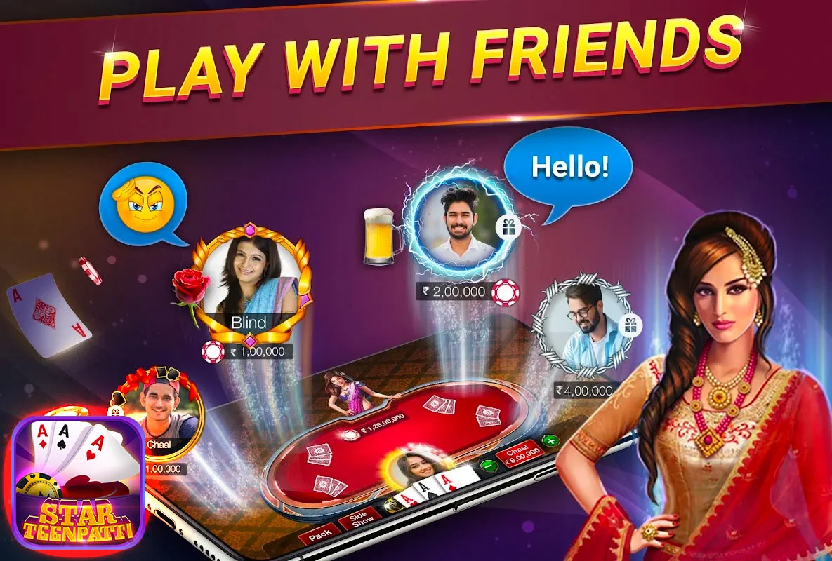 Teen Patti Star - Online स्क्रीनशॉट 1