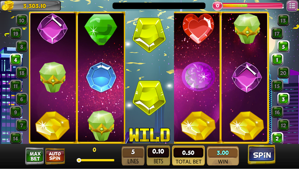 Classic Jewels Master Slot Machine Screenshot 1