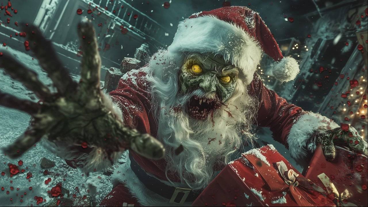 Het laadscherm van Black Ops 6's 'Necroclaus'. Image Credit: Activision Publishing.