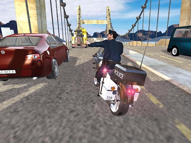 US Police Bike Chase Game Capture d'écran 3