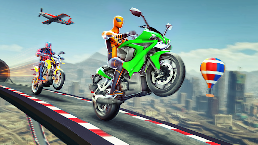 Schermata Super Hero Game - Bike Game 3D 1